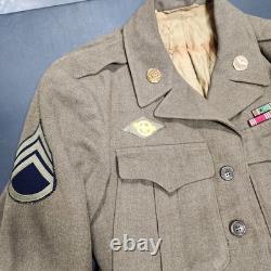 WWII US Army Air Forces Ike Jacket Named Grouping Staff Sgt Photos Ruptured Duck