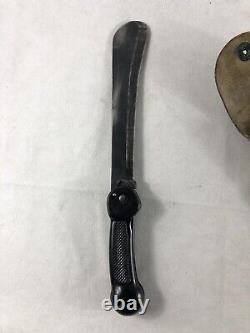 WWII US Army Air Forces Imperial Type A-1 Survival Folding Machete Knife, Sheath