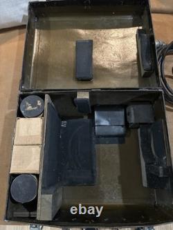 WWII US Army Air Forces K25 Aircraft Camera Body Kit- Lens Missing- Chord Frayed
