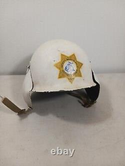 WWII US Army Air Forces M3 Flak Bomber Helmet/ Sheriffs Mounted Posse Converted