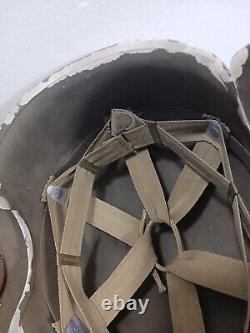 WWII US Army Air Forces M3 Flak Bomber Helmet/ Sheriffs Mounted Posse Converted