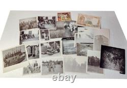 WWII US Army Air Forces Photo Memorabilia Lot Bombing Wizernes Bases Airmen