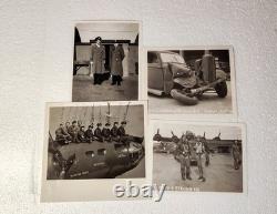WWII US Army Air Forces Photo Memorabilia Lot Bombing Wizernes Bases Airmen
