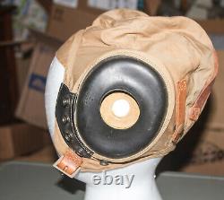 WWII US Army Air Forces Pilot AN-H-15 Flight Summer Flying Helmet Size Small