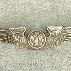 WWII US Army Air Forces Pilot Wings Badge Original Vintage Military Insignia