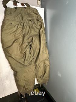 WWII US Army Air Forces Type A-11A Flying Trousers Flight Pants Sz 34 Alpaca