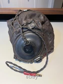 WWII US Army Air Forces Type A-11 Flight Helmet & Accessories Lot