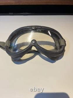 WWII US Army Air Forces Type A-11 Flight Helmet & Accessories Lot