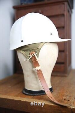WWII US Army Air Forces Type A-9 Flight Helmet Hard Hat size Small Vintage