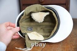 WWII US Army Air Forces Type A-9 Flight Helmet Hard Hat size Small Vintage