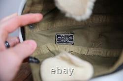 WWII US Army Air Forces Type A-9 Flight Helmet Hard Hat size Small Vintage