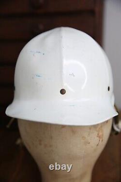 WWII US Army Air Forces Type A-9 Flight Helmet Hard Hat size Small Vintage