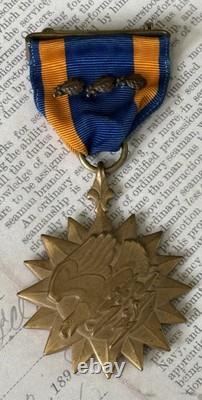WWII US Army Air Medal Numbered 7133 Wrapped Brooch