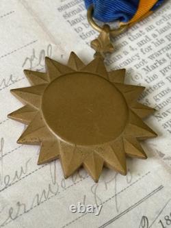 WWII US Army Air Medal Numbered 7133 Wrapped Brooch