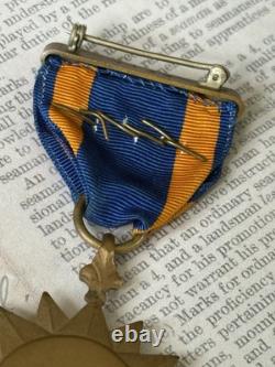 WWII US Army Air Medal Numbered 7133 Wrapped Brooch