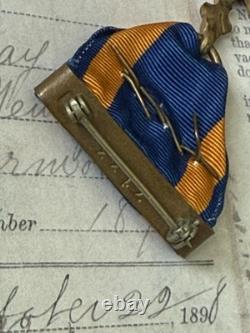 WWII US Army Air Medal Numbered 7133 Wrapped Brooch