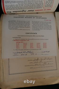 WWII US Army Airforce B25 Pilot LT JAMES M DELOZIER DFC Flight Record 59 Mission