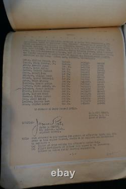WWII US Army Airforce B25 Pilot LT JAMES M DELOZIER DFC Flight Record 59 Mission