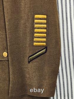 WWII US Army Class A Dress Jacket (36R) Anti-Air Coastal Artillery, Staff Sgt