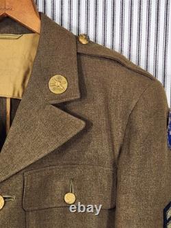 WWII US Army Class A Dress Jacket (36R) Anti-Air Coastal Artillery, Staff Sgt