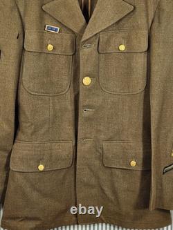 WWII US Army Class A Dress Jacket (36R) Anti-Air Coastal Artillery, Staff Sgt