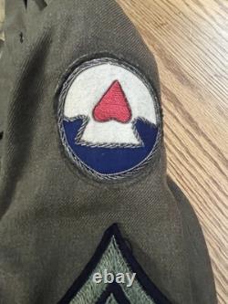 WWII US Army Coat Theater Made Iceland Base Command Air Transport Command Patch