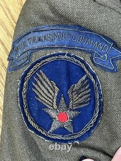 WWII US Army Coat Theater Made Iceland Base Command Air Transport Command Patch