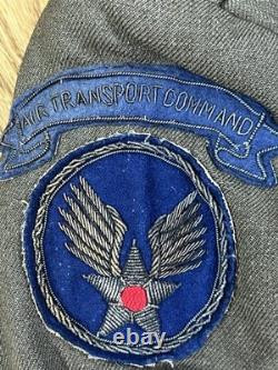 WWII US Army Coat Theater Made Iceland Base Command Air Transport Command Patch
