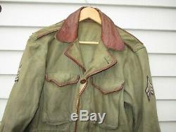 WWII US Army Field Jacket M43 Sergeant Stylized Theater Tailored Air Corps WW2