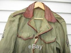 WWII US Army Field Jacket M43 Sergeant Stylized Theater Tailored Air Corps WW2