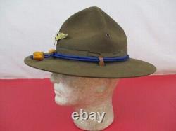 WWII US Army M1911 Montana Peak Campaign Hat Army Air Corps Hat Cords NICE