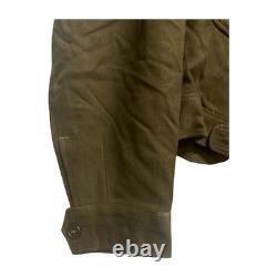 WWII US Army M1944 Ike Jacket Wool OD Field Coat Staff Sergeant 42 R Air Defense