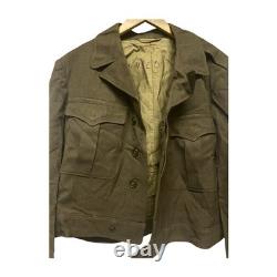 WWII US Army M1944 Ike Jacket Wool OD Field Coat Staff Sergeant 42 R Air Defense