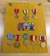 WWII US Army Medal Shadow Box Display Set WW2 Bronze Star Air Medal Ribbons Vtg
