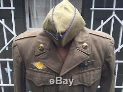 WWII US Army air corps AIRBORNE TROOP CARRIER Corporal With Monogrammed wings