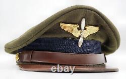 WWII US Army military uniform dress jacket visor cap Army Air Corps Cadet hat
