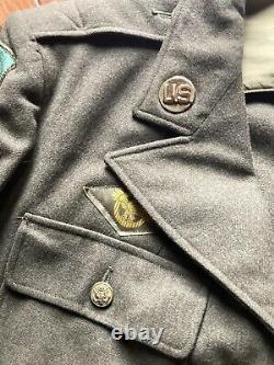 WWII US Ike jacket Persian Gulf Command + Army Air Corps patches