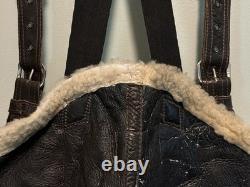 WWII US Military Army Air Force Leather Type A5 Sheepskin Flight Trousers 40R