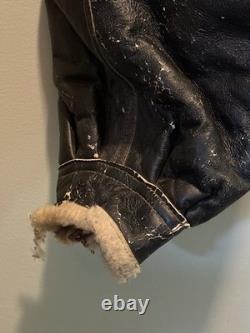 WWII US Military Army Air Force Leather Type A5 Sheepskin Flight Trousers 40R