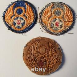 WWII U. S. ARMY AIR CORPS 8th AIR FORCE SHOULDER PATCH BULLION ENGLAND WORLD WAR