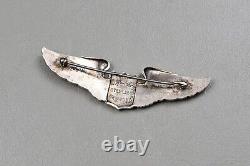 WWII U. S. ARMY AIR CORPS PILOT'S WING BY LUXENBERG 1st TYPE, STERLING