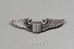 WWII U. S. ARMY AIR CORPS PILOT'S WING BY LUXENBERG 1st TYPE, STERLING