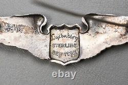 WWII U. S. ARMY AIR CORPS PILOT'S WING BY LUXENBERG 1st TYPE, STERLING