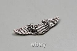WWII U. S. ARMY AIR CORPS PILOT'S WING BY LUXENBERG 1st TYPE, STERLING