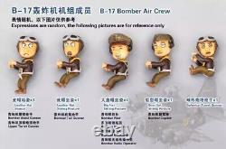 WWII U. S. ARMY Air Crew& B-17 BomberCute Version 3D Printed Models