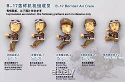 WWII U. S. ARMY Air Crew& B-17 BomberCute Version 3D Printed Models