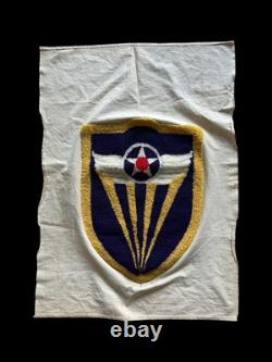 WWII U. S. Army 4th Air Force Small Double Sided Tapestry USAAF