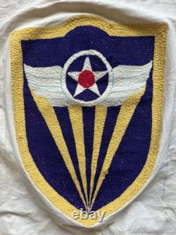 WWII U. S. Army 4th Air Force Small Double Sided Tapestry USAAF