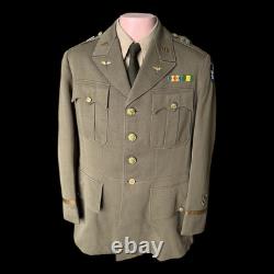 WWII U. S. Army Air Corps 5th Air Force Captain's Uniform Named with WWI Service