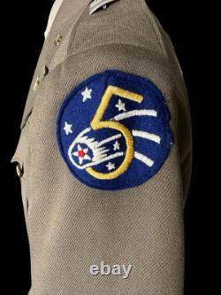 WWII U. S. Army Air Corps 5th Air Force Captain's Uniform Named with WWI Service